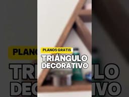 ¿Cómo hacer una repisas triangular decorativa?