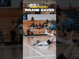 CRAZY Volleyball Saves You Won’t Believe! 🔥 | Diving, Sliding, Kicking! #shorts