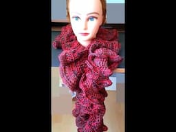 Crochet easy quick TWISTED corkscrew scarf for Spring