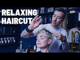 ASMR: Female Haircut  ✂️ Soothing Relaxation Triggers (No Talking)