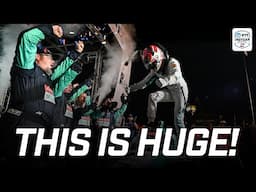 'Over the MOON!' | Kyle Kirkwood celebrates FIRST oval win | INDYCAR