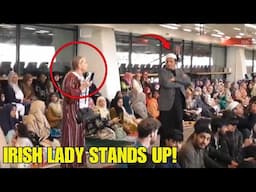 WATCH: Irish Woman Interrupts Islamic Prayers - A Stand for Irish Traditions!