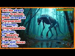 Tell me your scariest and strangest paranormal sightings,  glitches, or Weird ghostly encounters.