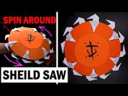 🔥 DIY SHIELD SAW ⚡How to make paper SHEILD SAW Spin around 💥 Doom The Dark Ages