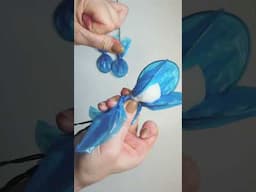 Plastic Bag Reuse DIY Idea #diy #handmade #craft #plasticbag #flower #tutorial #howto #blue #easydiy