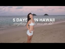 Hawaii Vlog 🌺 (everything I wore, ate & did in oahu)!