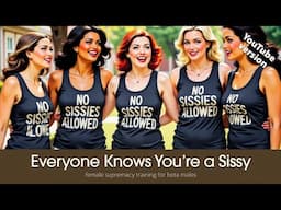 Everyone Knows You're A Sissy | YOUTUBE EDIT | Female Supremacy Training for Beta Males