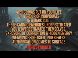 A PRICE WAS PUT ON YOUR LIFE BY A GROUP OF INDIVIDUALS IN A DARK CULT. (PART 2)