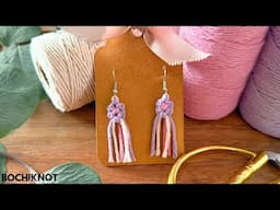 Beginner-Friendly Macrame Daisy Earrings | How to Make Jewelry with Cord