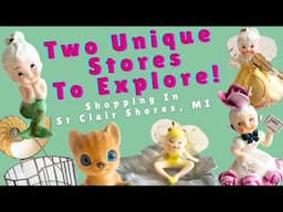 VINTAGE TREASURES TO BE FOUND! Shopping in St Clair Shores, Michigan!