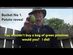 Grow Potatoes.  Bucket No1.  You wouldn't buy a bag of green potatoes would you?  I did!