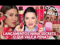 LANÇAMENTOS NIINA SECRETS: Contornos em STICK, Blush Amora, Pincel Multifuncional e +!