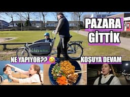PAZARI ve ȘEHRİ GEZİYORUZ 🚴‍♀️ KIZIM OĞLUMA MAKYAJ YAPTI 😂 EVDE POKE BOWL 🏃‍♀️KOȘUYA DEVAM