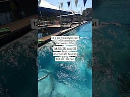 Freestyle speed workout  #swimming