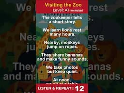 English listening: Visiting the Zoo #englishlistening #englishspeaking