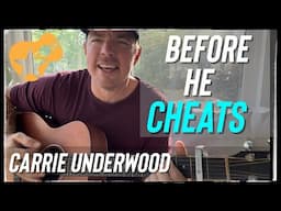 Before He Cheats | Carrie Underwood | Easy Beginner Guitar Lesson
