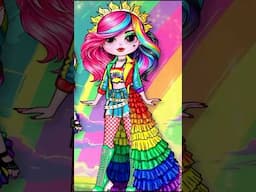 Monster High Draculaura doll Dress up #disneyprincess #monsterhigh #paperdiy #paperdoll #lolsurprise