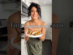 Taquitos de papa with 18g of Tempeh protein