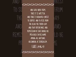 Luke 24:46-47 ✝️ Bible Verse of the Day