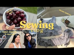 June Vlog | Week in my Life: Fabric Shopping, Thrifting, Sewing Samples and Baking