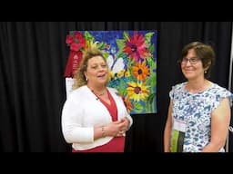Holly Batterman - BEE-ING THANKFUL FOR SUNFLOWERS - Second Place - 2025 AQS QuiltWeek - Paducah