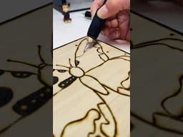 Watch me burn a new butterfly piece. #spring #butterfly #pyrography #art