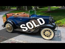 SOLD ~ 1930 Ford Model A Roadster For Sale ~ Rumble Seat ~ With the Current Owner for 40 Years!