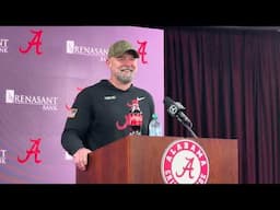 Alabama Football OC Ryan Grubb recaps 2025 spring camp