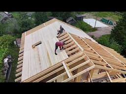 From Sketch to Reality: Alpine Chalet Dream with Unique Open Rafters! Diy