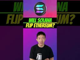 Will Solana flip Ethereum? #solana #crypto #altcoins