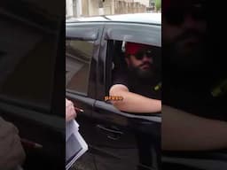 "Desce do carro, se não vou chamar a polícia. Tenho três vítimas ali."
