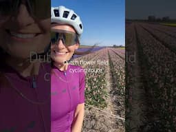 DREAM DAY CYCLING AROUND FLOWER FIELDS (VLOG WITH ROUTE LINK SOON!) #shorts #cycling