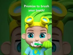Promise to brush your teeth before bedtime and again in the morning? #shorts #viralshorts