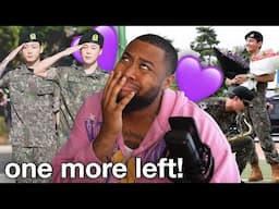 THEY ARE FREE! (BTS RM, V, Jimin & Jungkook Military Discharge Ceremony Reaction!)