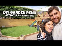 Garden Renovation | Artificial Grass Install, New Furniture & Patio Plans!!