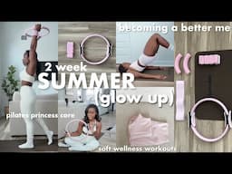 GLOW UP WITH ME FOR SUMMER 2025 2 WEEK GUIDE using the BETTERME app | I tried pilates, barre & yoga