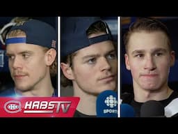 Guhle, Demidov + more Habs address the media at practice | FULL PRESS CONFERENCES