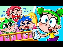 Taking Care of Baby Brother Song 🍼👶 Why Babies Cry 😭💙Kids Karaoke Songs
