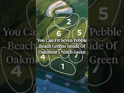Oakmont's ninth green is absurd. 😳