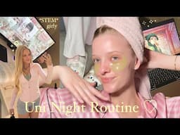 realistic university night routine of a STEM girly 🧪₊⟡👸🏼⊹🎀