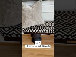 DIY Upholstered Bench 🥰