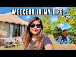 weekend in my life 🌿 | chill catch up vlog 🤎 | glamping near Vellore 🏕️