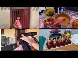 MONTEI UM SALÃO 💇‍♀️ CASA DA LU | COMIDA BOA | ARRUMEI O CABELO | FIZEMOS UMA FESTA