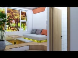 TINY APARTMENT 169sqft (15.7sqm MICRO APARTMENT) | SMALL APARTMENT DECORATING IDEAS |NEVER TOO SMALL