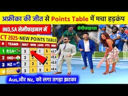 CHAMPION TROPHY POINTS TABLE : दक्षिण अफ्रीका की जीत से भारत को मिली खुशखबरी, इंग्लैंड बाहर