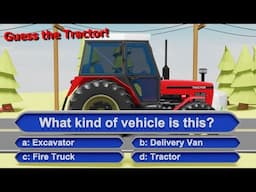 Guess the 10 Vehicles: Tractor, Excavator, Combine, Bike, Jcb & More - Fun Machine Quiz!