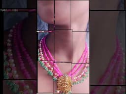 Trending Jewellery making at home #diy#necklace #latest #layer #step