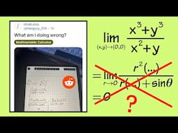 What am I doing wrong? Limit of a multivariable function vs polar coordinates Reddit r/calculus