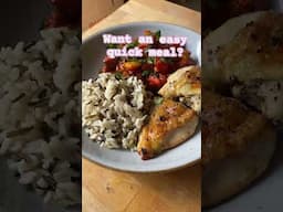 Lunch idea 2: Ratatouille, oven grill chicken breast with wild mixed rice.