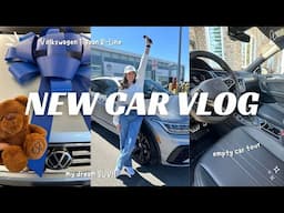 I BOUGHT A CAR🚗 come car shopping with me, car amazon essentials + tour | Volkswagen Tiguan R Line